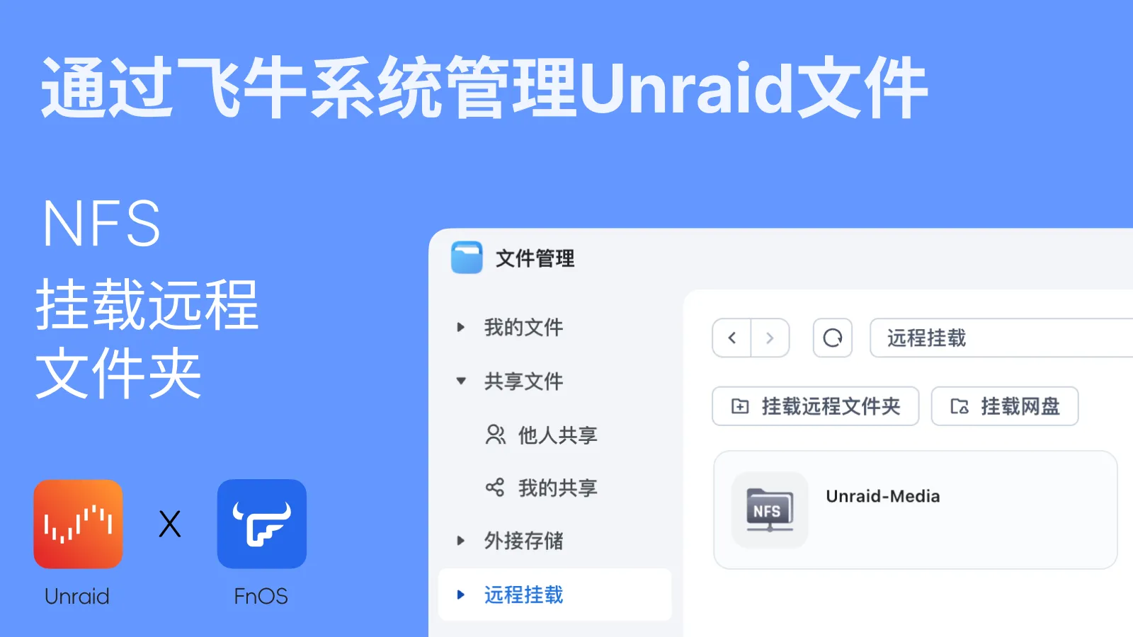 在飞牛OS挂载本地的Unraid文件夹的封面图片